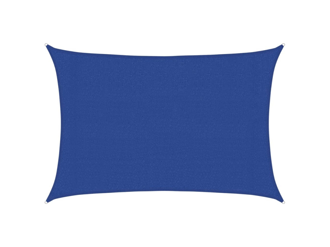 Maison Exclusive - Toldo De Vela Rectangular Hdpe Azul 160 G/m² 3x5 M
