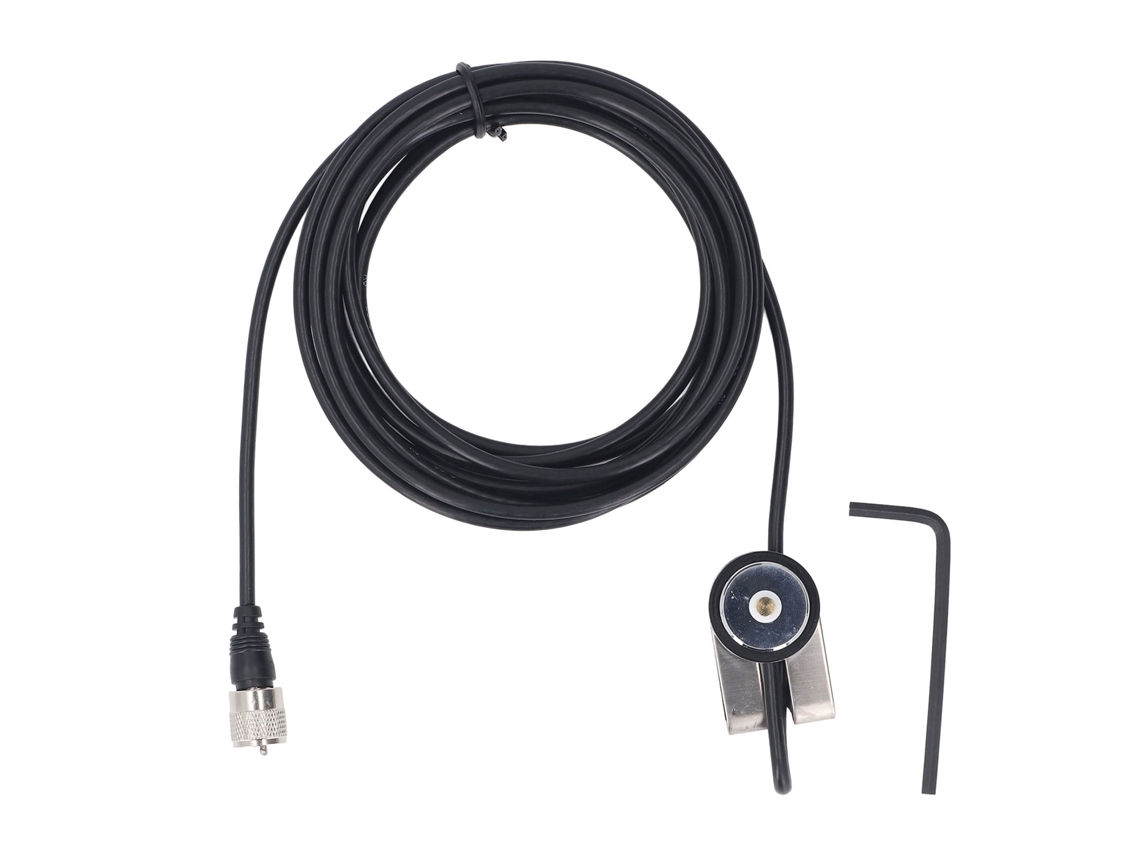 Soporte Fijo Para Antena De Radio De Vehículo N 2 Con Cable Rg 58 De 5 M, Conector Nmo Para Uhf Pl259 Para Vertex Hyt