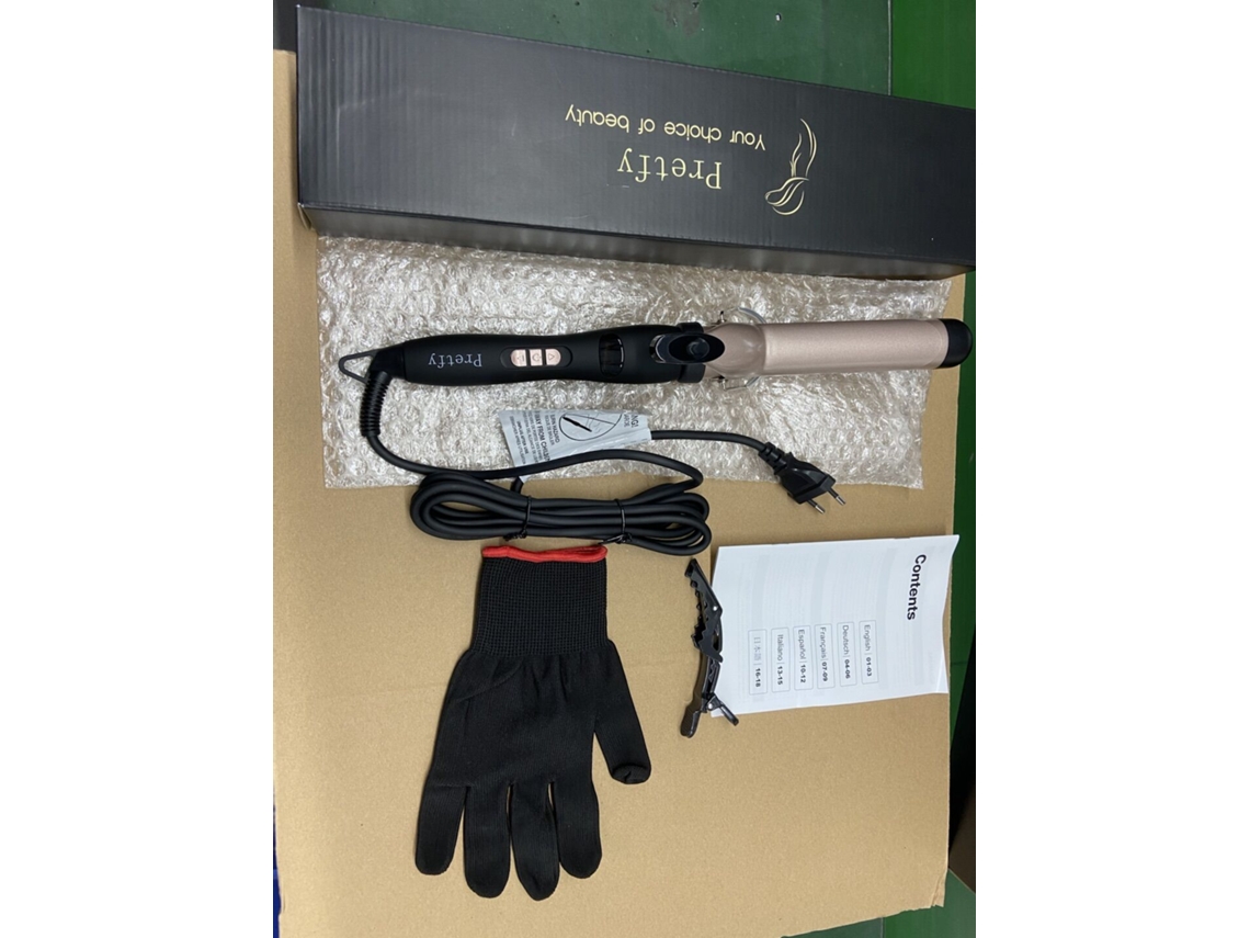 Plancha De Rizado Pretfy De 1.25 Pulgadas, Portátil, Calefacción Rápida, Delicada, Diámetro Grande, Multifuncional Y Práctica