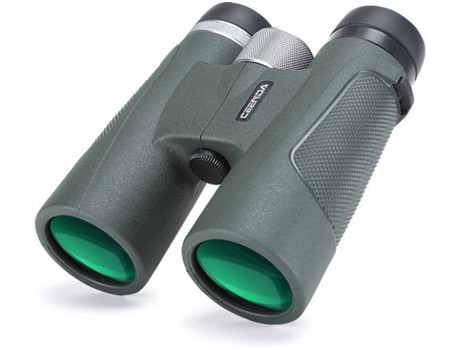 Potentes prismáticos para adultos, 12 x 42 Potentes prismáticos HD con lente BAK4 Prism FMC, antivaho e impermeable, para observac YIZHOOD