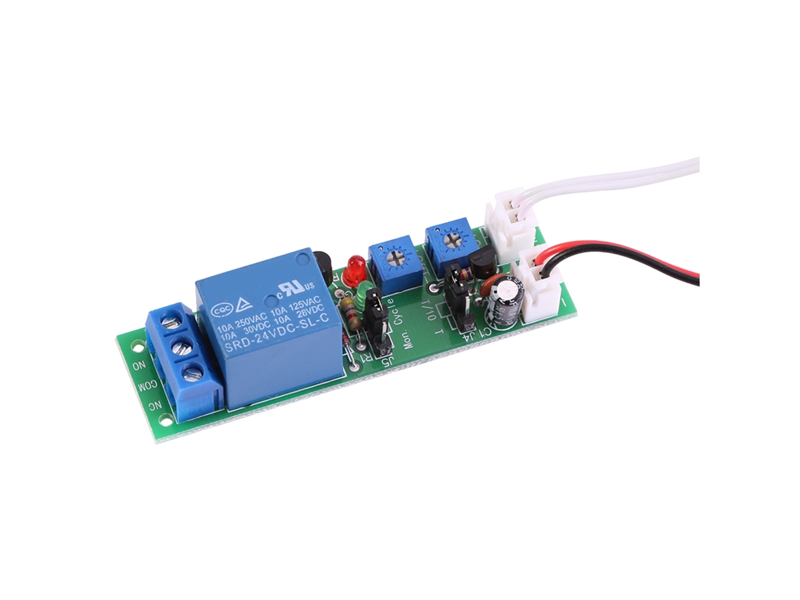 Módulo De Relé Temporizador Ajustable Con Interruptor De Encendido/apagado (24 V Cc, 0-30 Min)