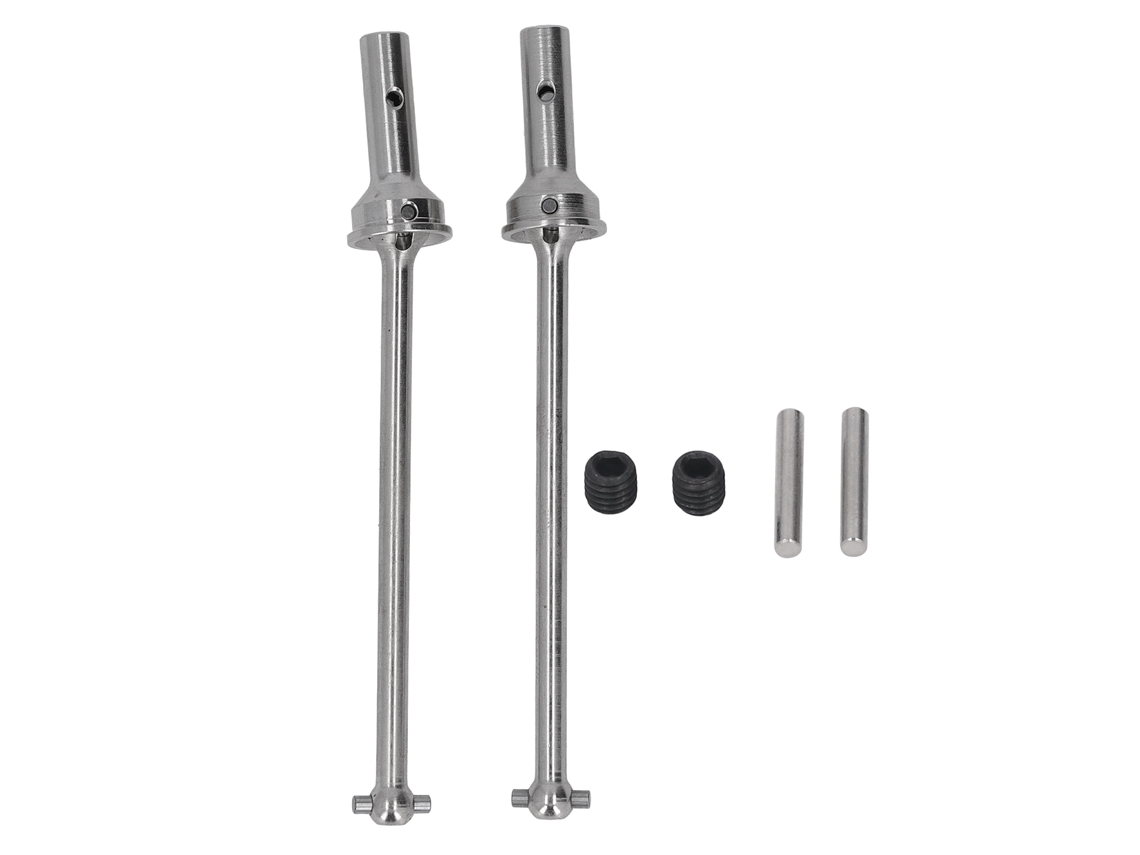 Eje De Transmisión De Acero Rc De 126 Mm Para Coches De Control Remoto Arrma A Escala 1/7 Y 1/8, Delantero Y Trasero, Color Plata.