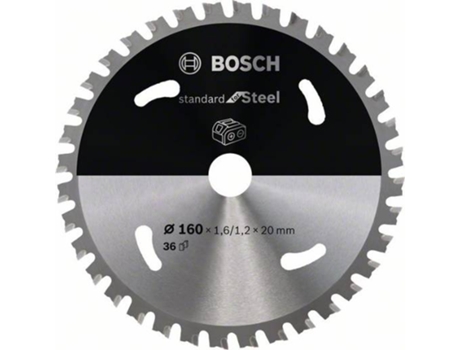 Disco de Sierra Circular BOSCH Para Sierra Sin Cables Standard para Acero 160x1.6/1.2x20 T36