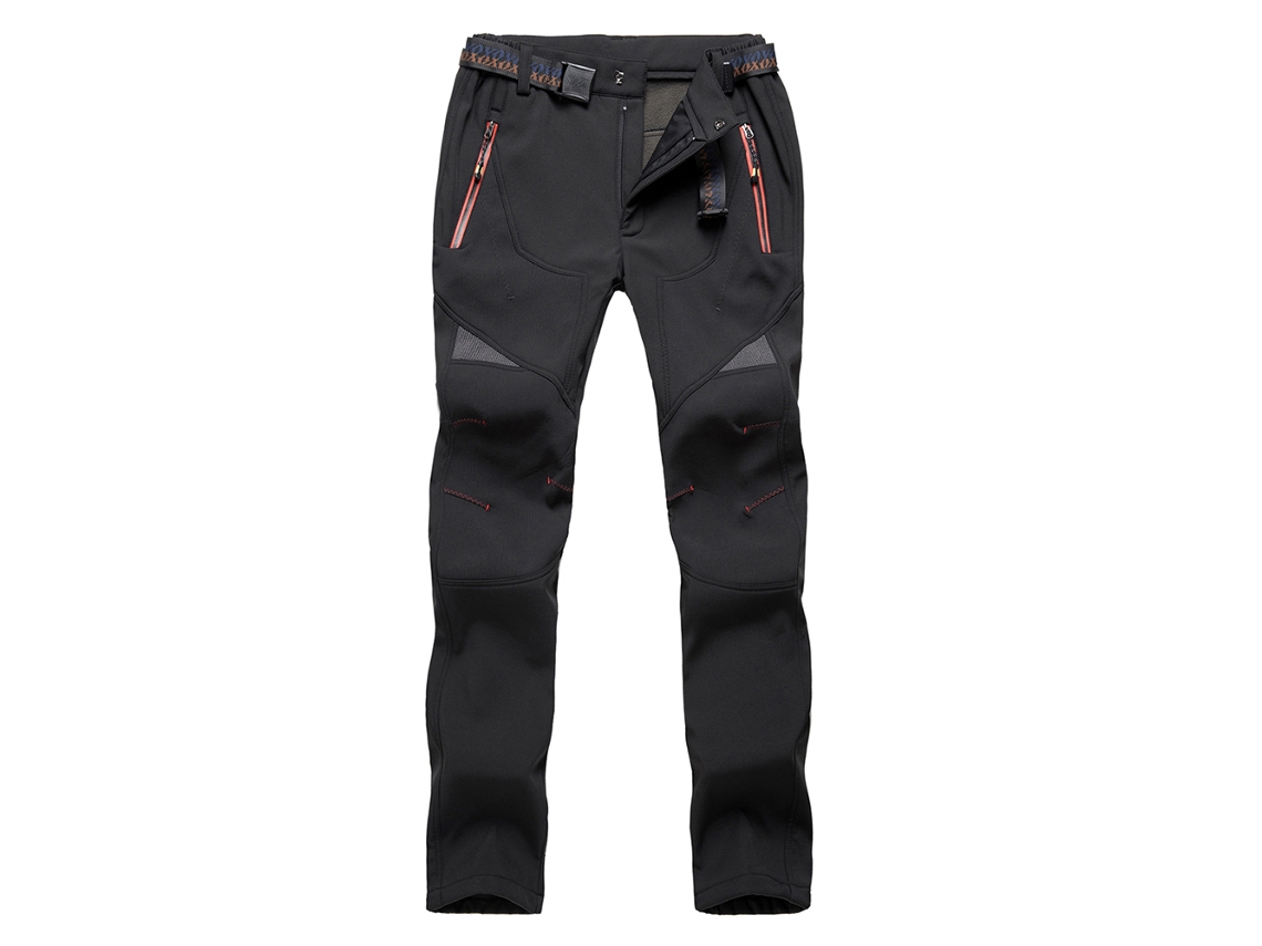 Pantalones De Trekking Impermeables Para Mujer Con Forro Polar Extraíble, Resistentes Al Viento Y Con Bolsillos Con Cremallera Para Acampar En Invierno.