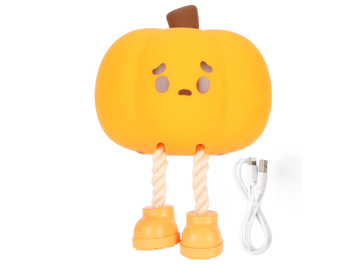 Lámpara de noche con forma de calabaza, innovadora y adorable, con protección ocular CHABERLU