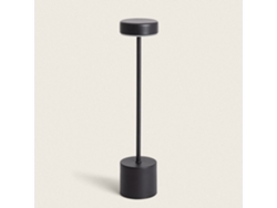LEDKIA Lámpara de Mesa LED 2W Portátil con Batería USB Recargable Zimba Negro 3000K