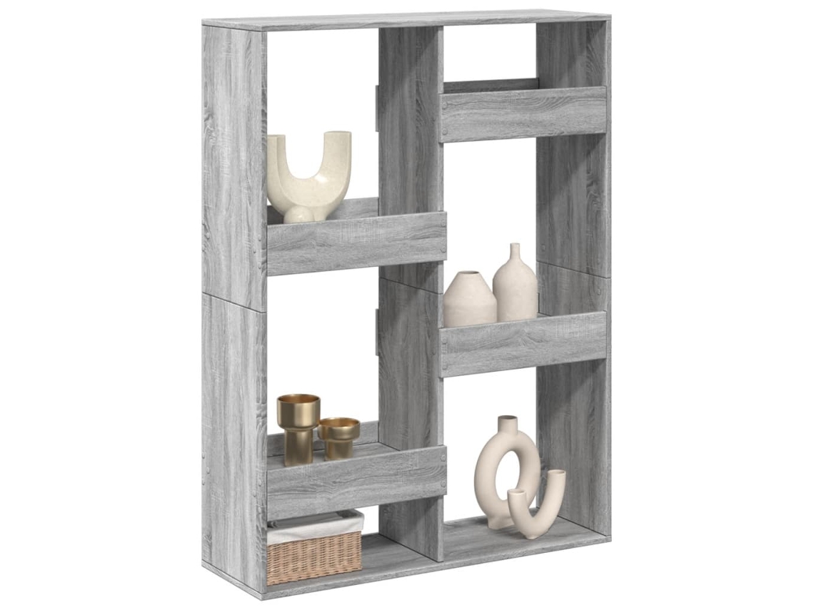 Biombo | Biombo 100x33x135 cm, derivados de madera, gris Sonoma, WSD399566, Adorable Home