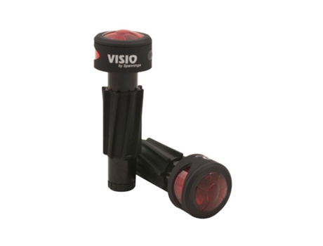 Par de luces de bicicleta a pilas en el manillar, suministradas con 2 pilas aaa SPANNINGA Visio Set Xb