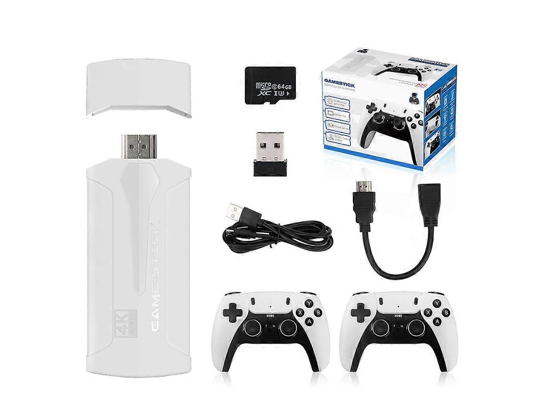 Consola de videojuegos retro M8 Plus, inalámbrica, 2,4 GHz, 4K, 64 GB, 20.000 juegos, portátil para TV, Hengjian