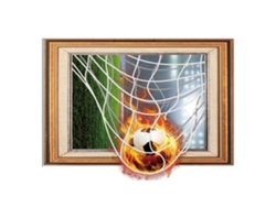 Marco de fotos 3D para decoración de pared y fondo de estadio