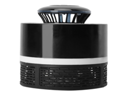 Lámpara repelente de mosquitos eléctrica silenciosa USB LED con fotocatalizador negro