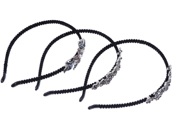 Nuobesty Juego De 3 Diademas Con Diamantes De Imitación Para Mujer, Delicado Accesorio Para El Cabello Con Flores Y