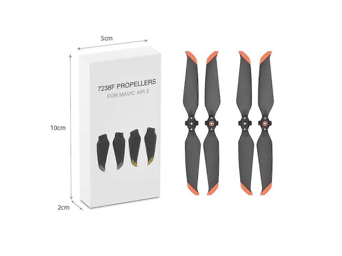 Rebe-hélices Laterales Naranjas Para Dji Majesty Air 2s, 2 Pares En Caja, Diseño Perfecto Y Material Premium