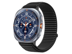 Correa de nailon ultratrenzado para Samsung Galaxy Watch con cierre de velcro y acabado metálico CSYY (47 mm)