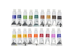 Set De 18 Tubos De Acuarela De 5 Ml, Reutilizables, De Secado Rápido, Para Papel.