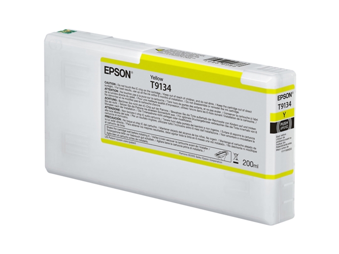 Cartucho de tinta Original EPSON T9134 Amarillo (200ml) C13T913400