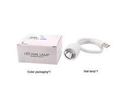 Mini lámpara secadora de uñas, lámpara UV/LED portátil recargable de 18 W Ly Ebike