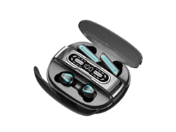 Auriculares Inalámbricos Carga Pantalla Digital YEMAESRE Bluetooth Negro