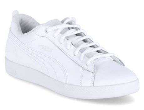 Zapatillas PUMA Smash v2 Mujer (37.5 - Blanco)