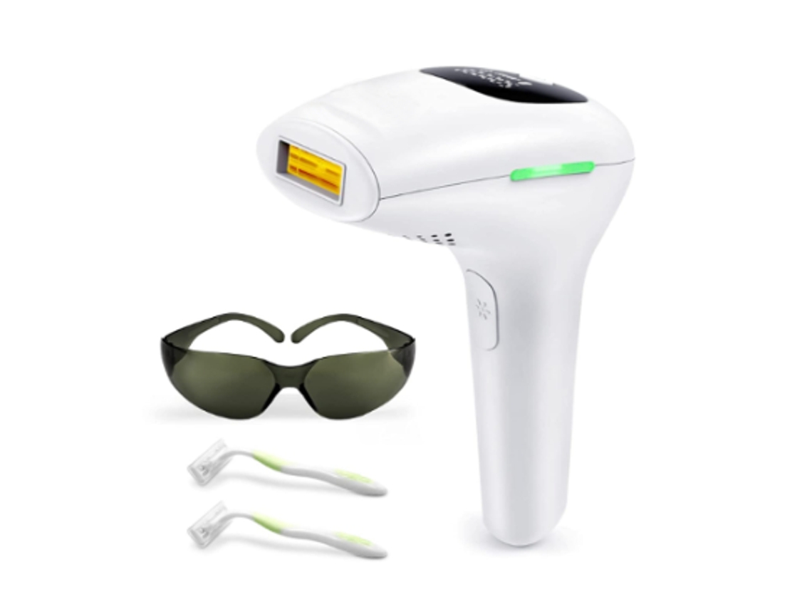 Depiladora de luz pulsada YIZHOOD Dlp469 blanca