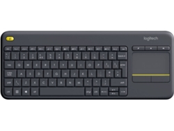 Teclado LOGITECH K400 Plus (Inalámbrico - Layout Belga)