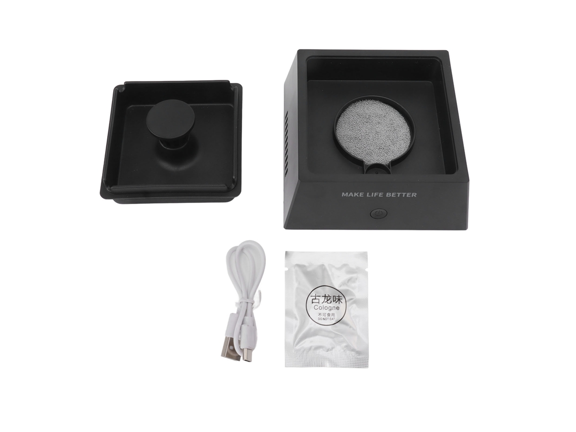 Cenicero Electrónico Sin Humo, Recargable Por Usb, Inteligente, Multifuncional, Abs, Negro, Para El Hogar Y La Oficina.