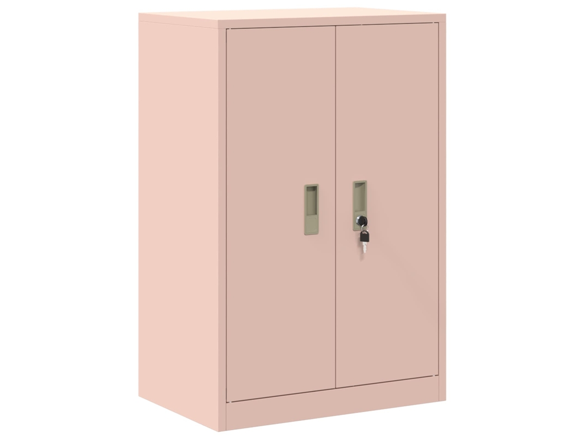 Armario de almacenamiento rosa de acero VIDAXL, 60 x 40 x 90 cm