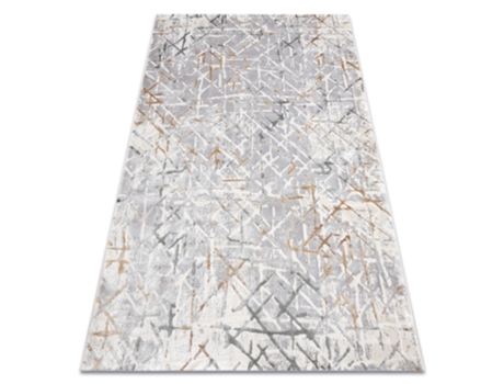 Alfombra Acrílica Elitra 9964 Trellis Vintage Gris/Amarillo (200 x 300 cm)