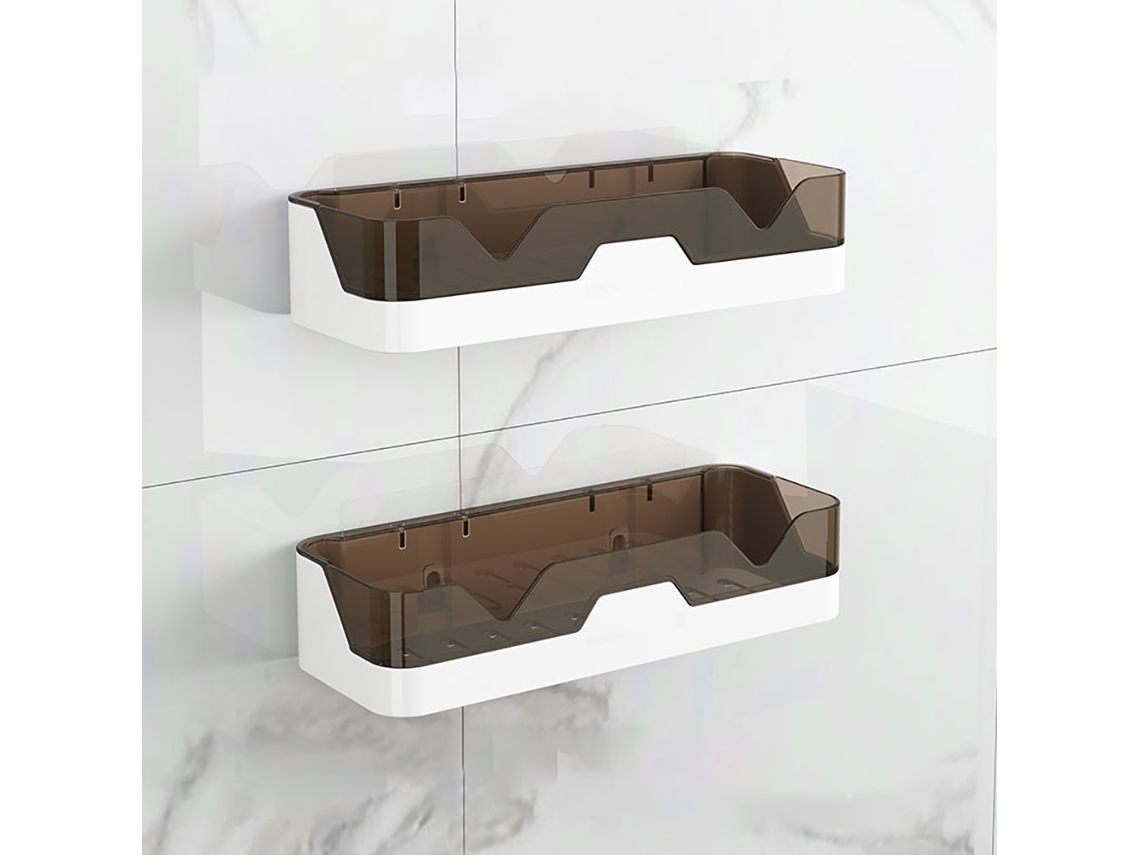 2 piezas de estante de ducha sin taladros, soporte para baño/cocina NEVEANCE