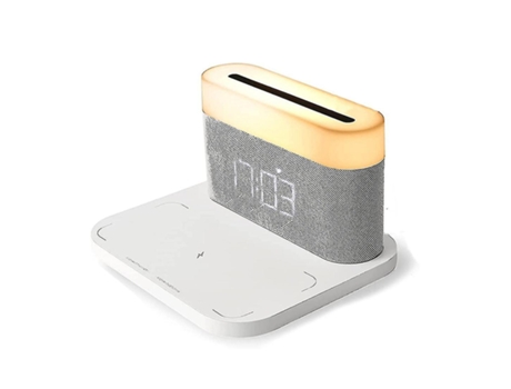 10W Qi Carga del despertador LED LED LED AJUSTABLE Touch Tres Colors_J