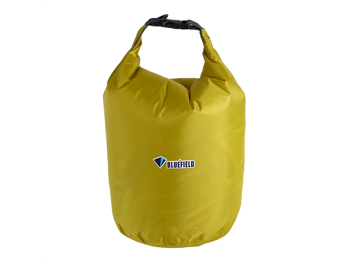 Bolsa de almacenamiento impermeable de 70 litros, color verde y portátil.