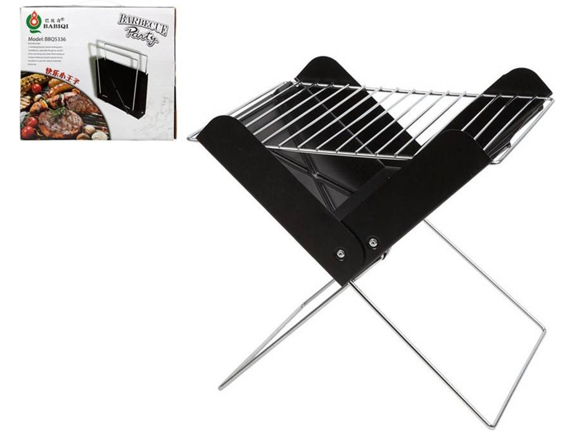 Barbacoa DISFRAZZES Party (30 x 26 x 30 cm - Negro)