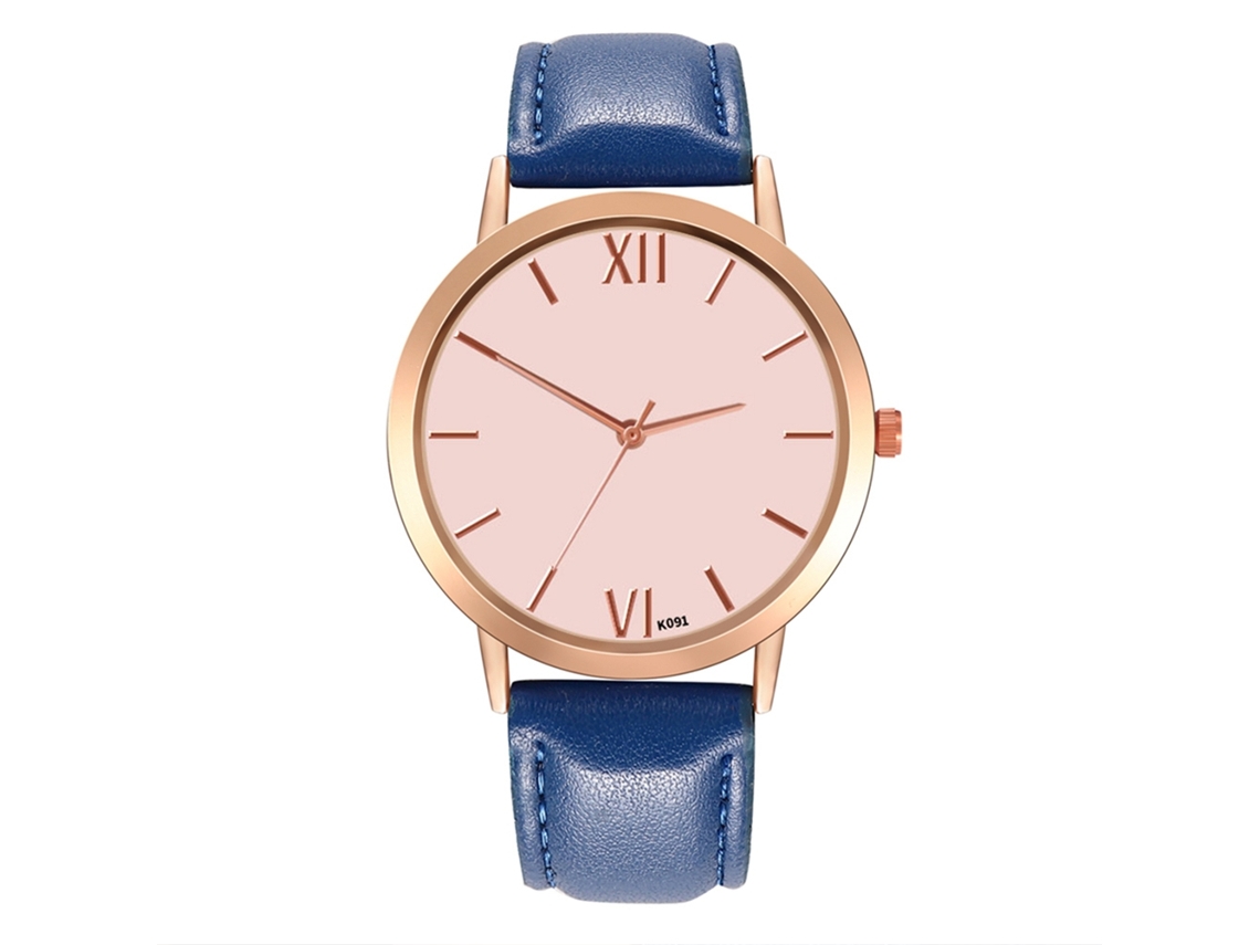 Elegante Reloj Analógico De Cuarzo Para Mujer Con Correa De Pu Zhoulianfa (café Oscuro)