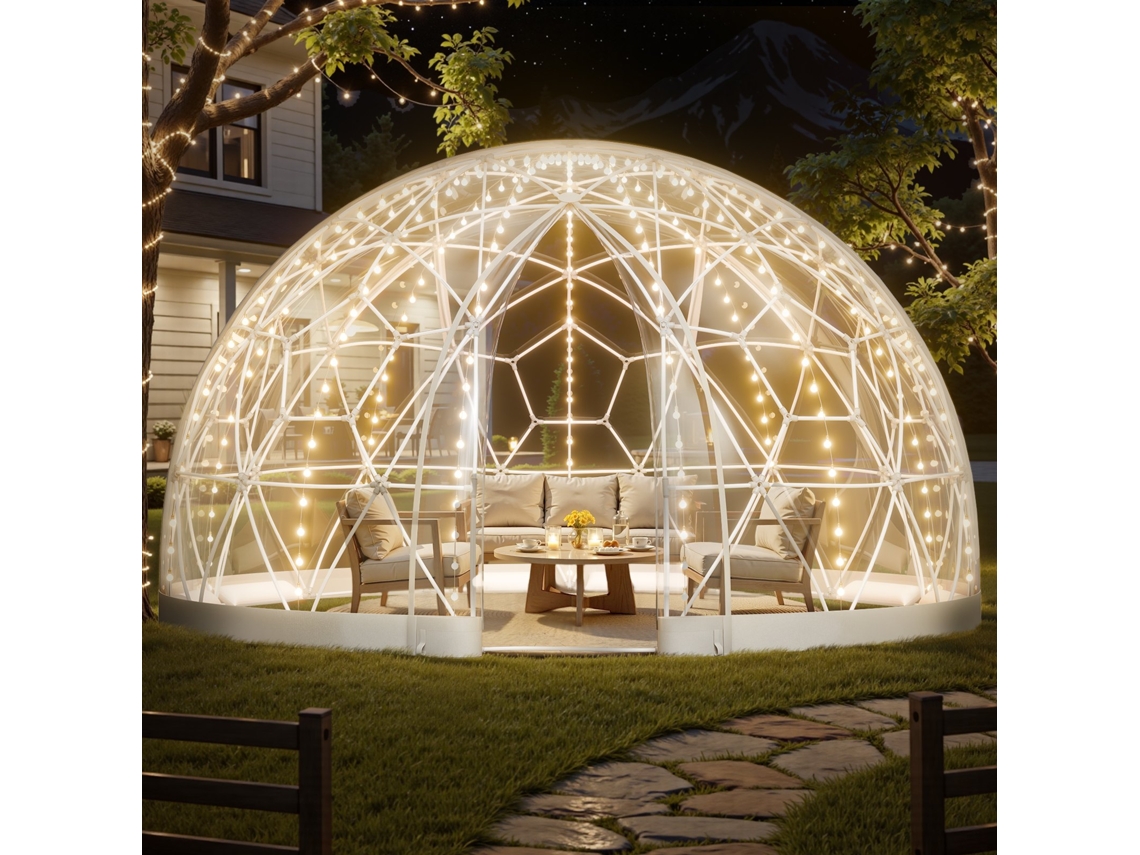 Tienda de campaña Vevor Bubble Dome para 10 a 14 personas, 457 x 290 cm