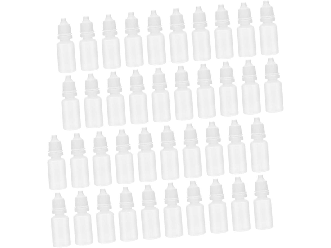 60 Frascos Goteros De Viaje Vacíos Para Líquido Oftálmico, Suaves Y Portátiles.