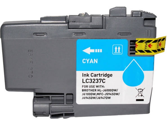 Cartucho para Brother LC3237 Cian Tinta de Pigmento