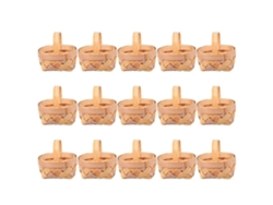 Rebe-15 Cestas Miniaturas De Madera Tejidas A Mano Para Pascua Niños Almacenamiento Dulces Regalos Decoración 6,50x5,00x3,50cm