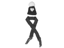 Gorro Y Bufanda Tejidos Mini 1/12 Ropa De Invierno Para Muñecas Accesorios De Casa De Muñecas