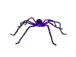 Mali Halloween Aranha Brilhante, Aranha gigante iluminada para decoração de jardim doméstico