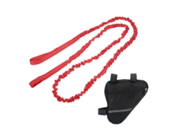 Cuerda Elástica Para Tirar De Bicicletas Infantiles Con Absorción De Impactos, Color Rojo, Cuerda Elástica Mtb Para Padres E Hijos.