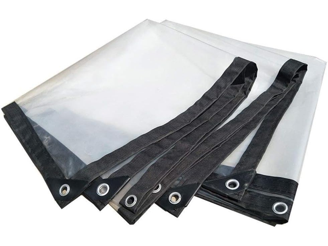 Lona Impermeable De Tejido Grueso Resistente A La Lluvia, Toldo De Plástico Transparente