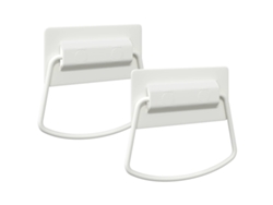 Tiradores para armarios, 2 unidades, blancos, 85 x 45 mm, metal VIDAXL