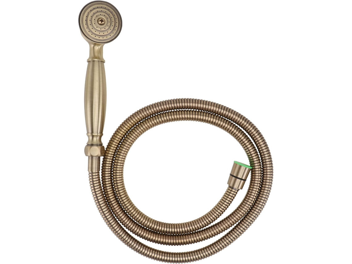 Grifo De Baño De Latón En Estilo Retro Elegante, Cabezal De Ducha Portátil De Alta Presión, Flexible.