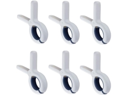 Pinzas de plástico antidesgarro para ropa, toallas de juego, antideslizantes, resistentes a la intemperie, fáciles de guardar.