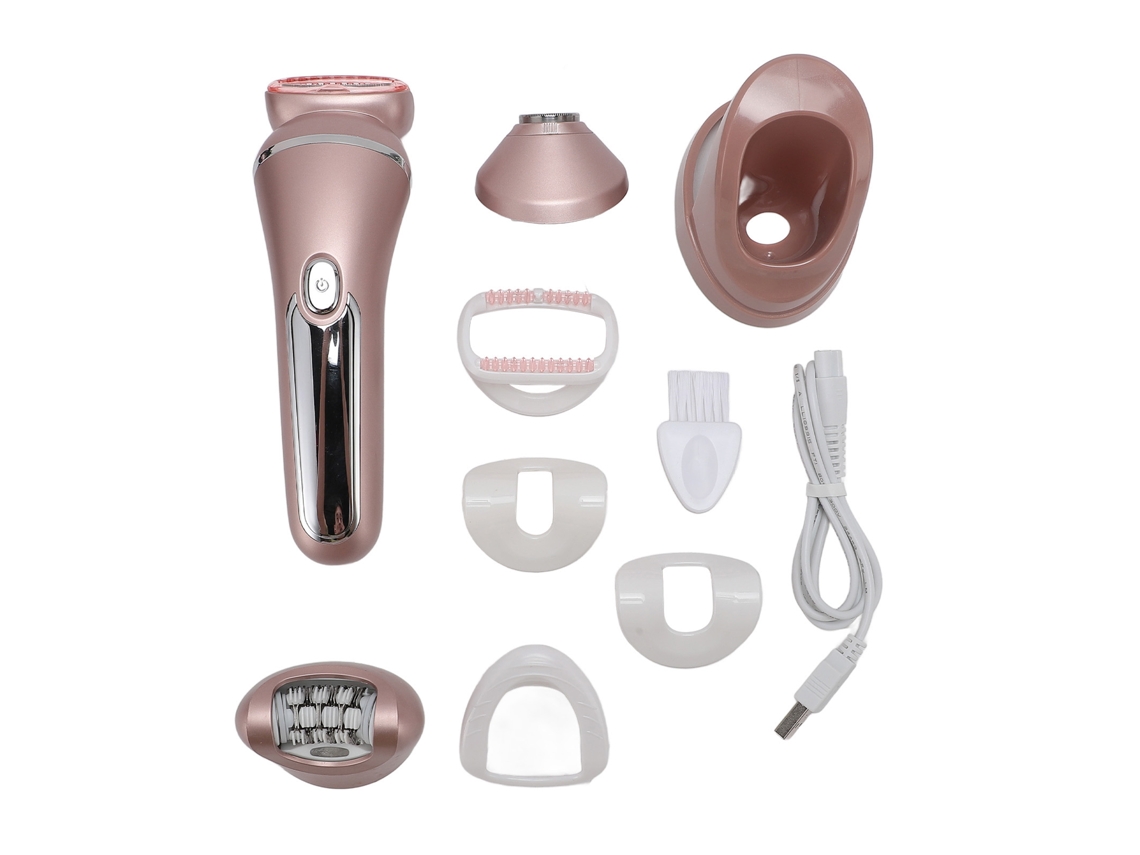 Depiladora Eléctrica Para Mujer Lavable Con Cabezales De Recambio Cortapelos Para Mujer