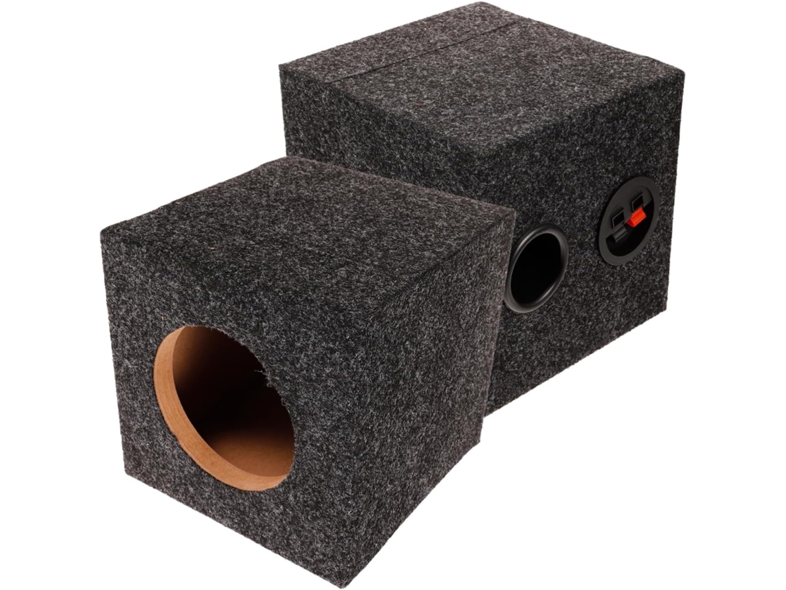 Subwoofer Cuadrado De Madera De 4 Pulgadas Para Audio De Coche, Altavoz, Caja Bass-reflex.