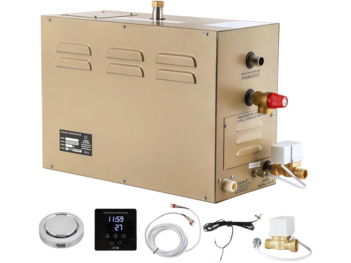 Generador De Vapor Con Drenaje Automático De 6 Kw, Ducha De Sauna