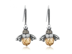 2026-aretes Colgantes Abeja De Plata Esterlina Con Zirconia Para Mujeres Niñas Lindos Regalo Hipoalergénico