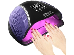 Lámpara De Uñas Uv, 180 W, Para Curado Rápido De Esmalte De Uñas En Gel, Sensor Automático Y 4 Configuraciones De Temporizador, 45 Perlas -