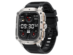 Reloj Inteligente con Deportes Uso al Aire Libre Llamadas Bluetooth Frecuencia Cardíaca Oxígeno en Sangre Monitoreo del Sueño Negro YEMAESRE